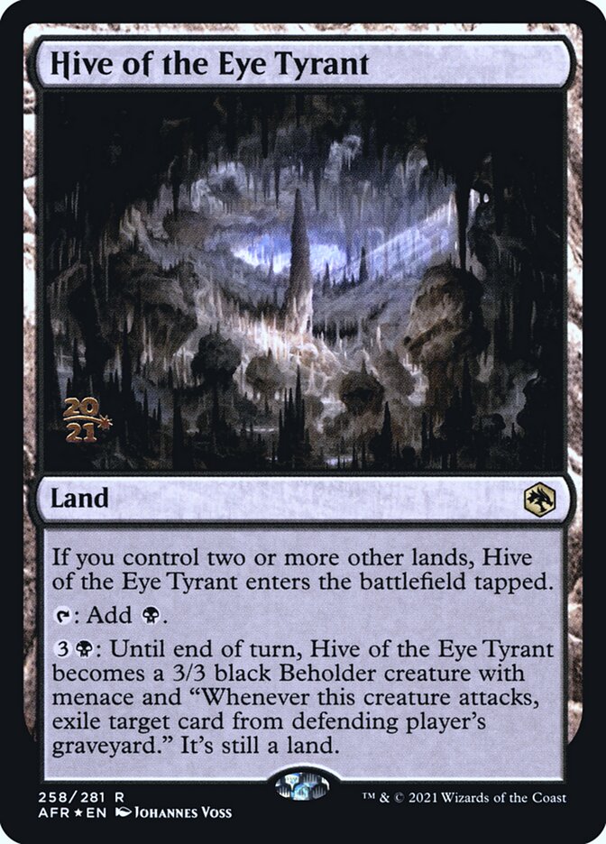 Hive of the Eye Tyrant [Dungeons & Dragons: Adventures in the Forgotten Realms Prerelease Promos] | Gamers Paradise