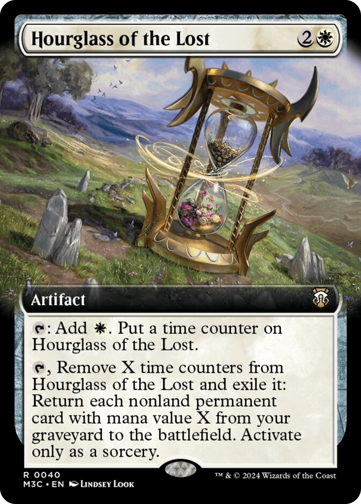 Hourglass of the Lost (Extended Art) (Ripple Foil) [Modern Horizons 3 Commander] | Gamers Paradise