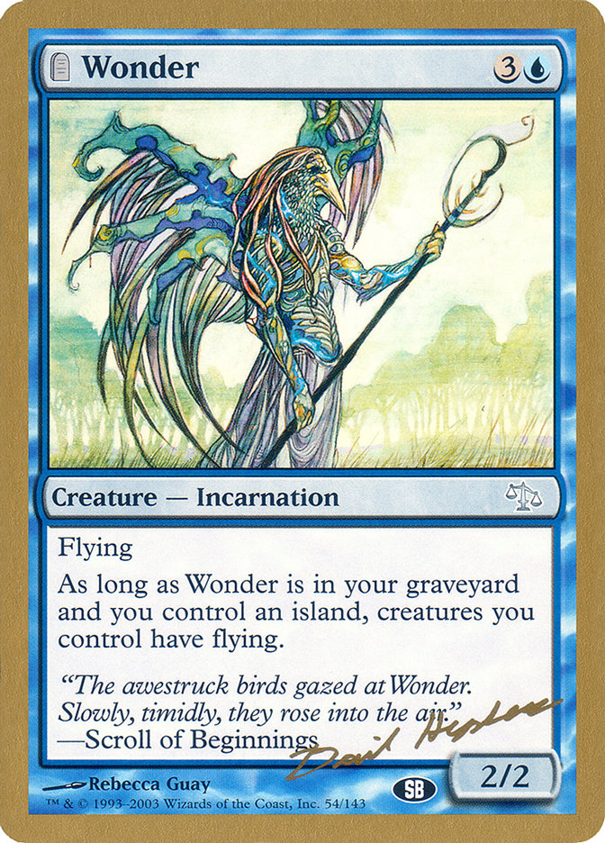 Wonder (Dave Humpherys) (SB) [World Championship Decks 2003] | Gamers Paradise