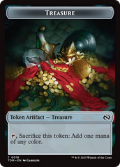 Zombie Druid // Treasure Double-Sided Token [Tarkir: Dragonstorm Tokens] | Gamers Paradise
