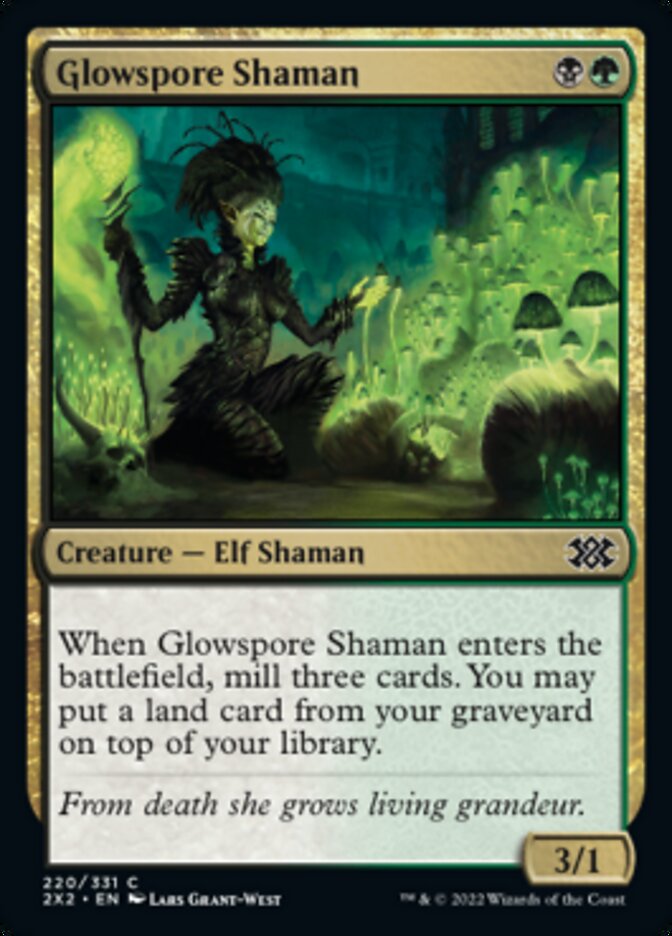 Glowspore Shaman [Double Masters 2022] | Gamers Paradise