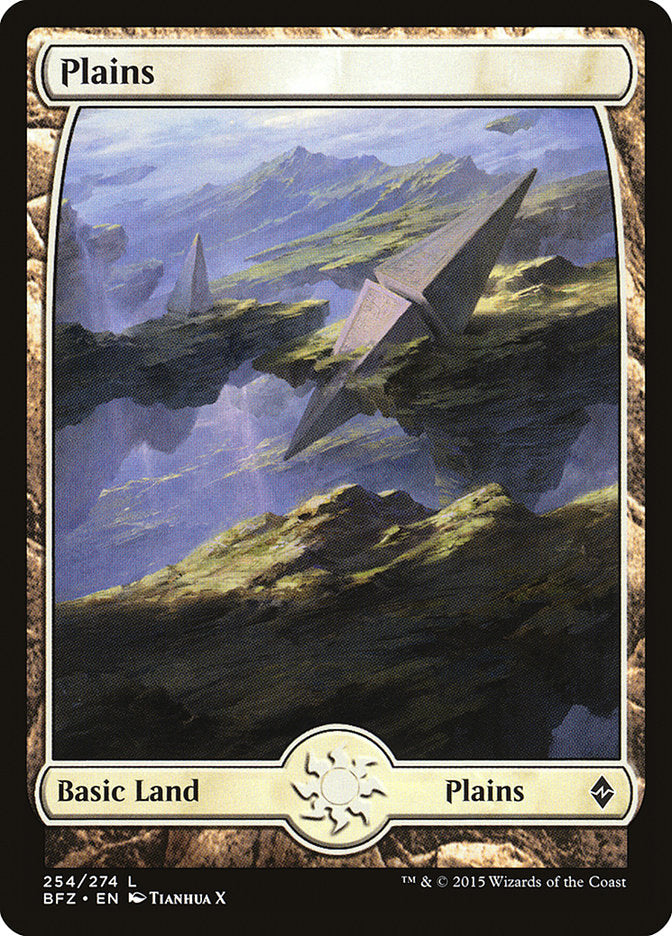 Plains (254) (Full Art) [Battle for Zendikar] | Gamers Paradise