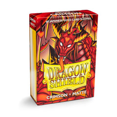 Dragon Shield: Japanese Size 60ct Sleeves - Crimson (Matte) | Gamers Paradise