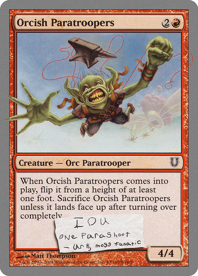 Orcish Paratroopers [Unhinged] | Gamers Paradise