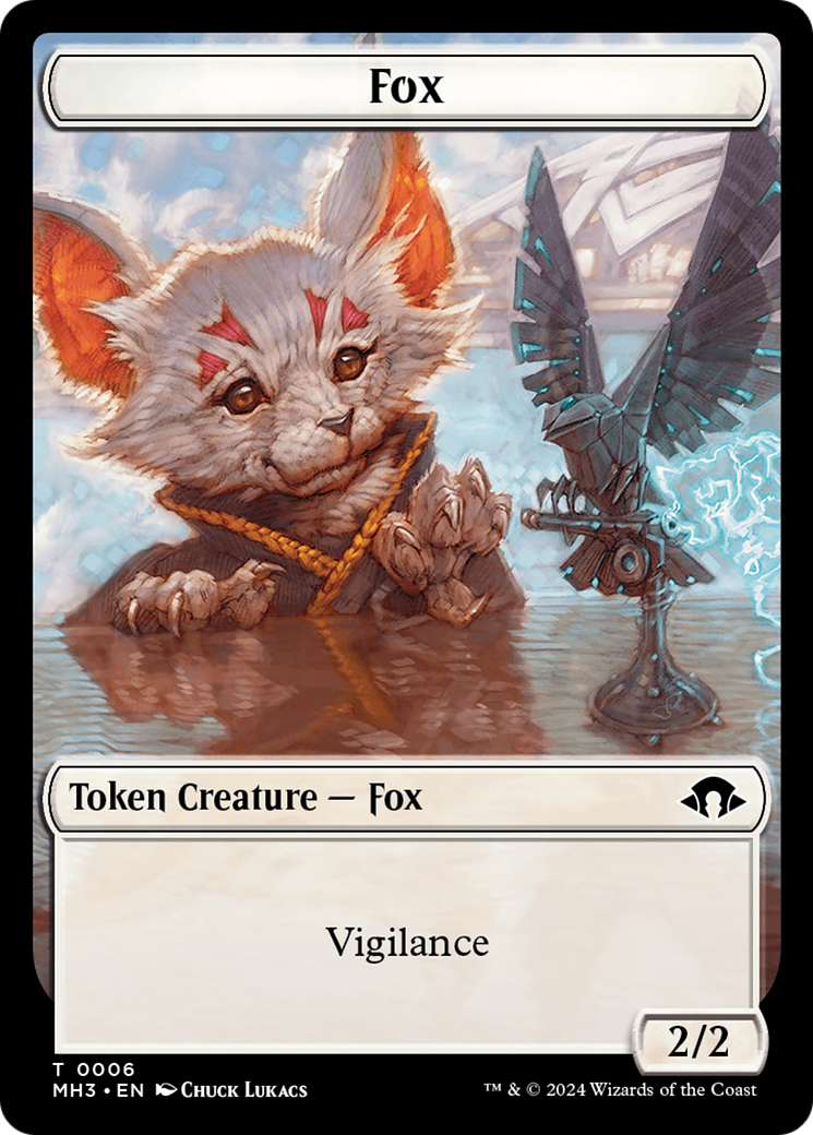 Phyrexian Germ // Fox Double-Sided Token [Modern Horizons 3 Tokens] | Gamers Paradise