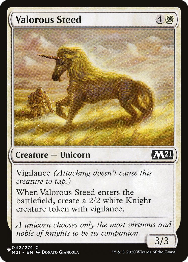 Valorous Steed [The List Reprints] | Gamers Paradise