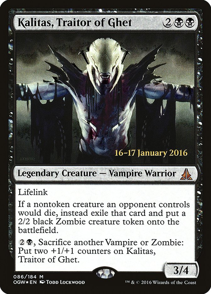 Kalitas, Traitor of Ghet [Oath of the Gatewatch Prerelease Promos] | Gamers Paradise