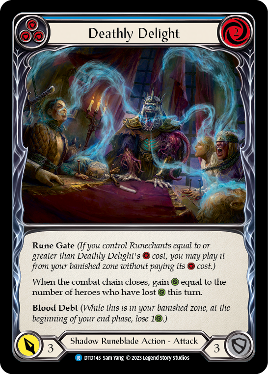 Deathly Delight (Blue) [DTD145] (Dusk Till Dawn)  Rainbow Foil | Gamers Paradise