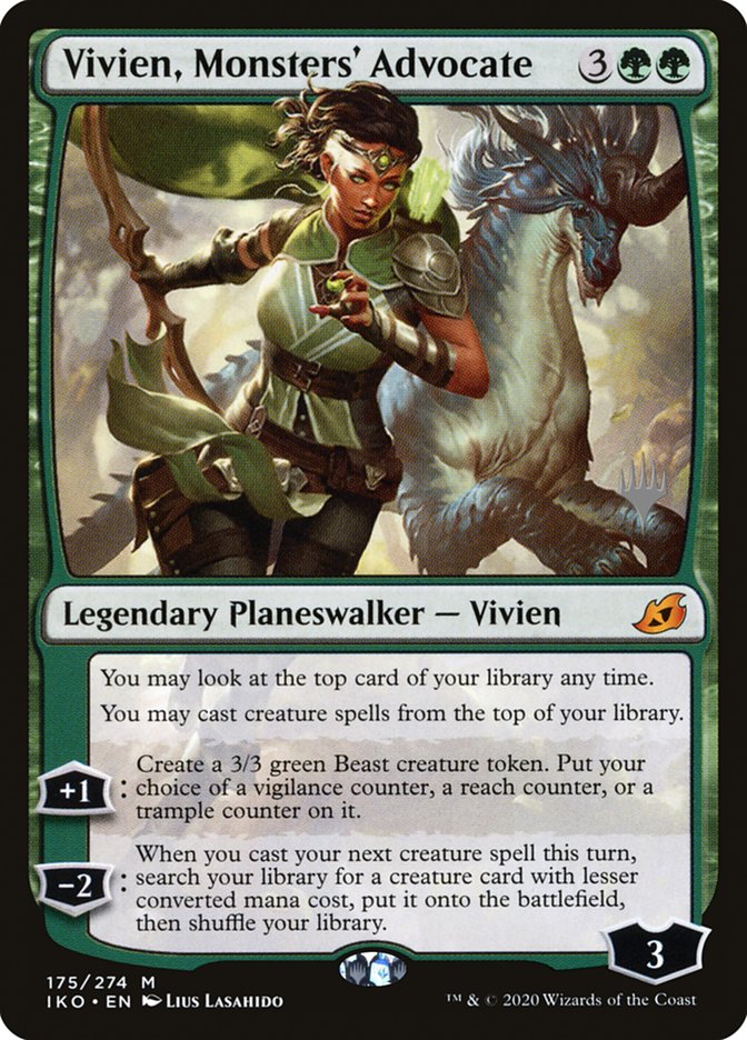 Vivien, Monsters' Advocate (Promo Pack) [Ikoria: Lair of Behemoths Promos] | Gamers Paradise