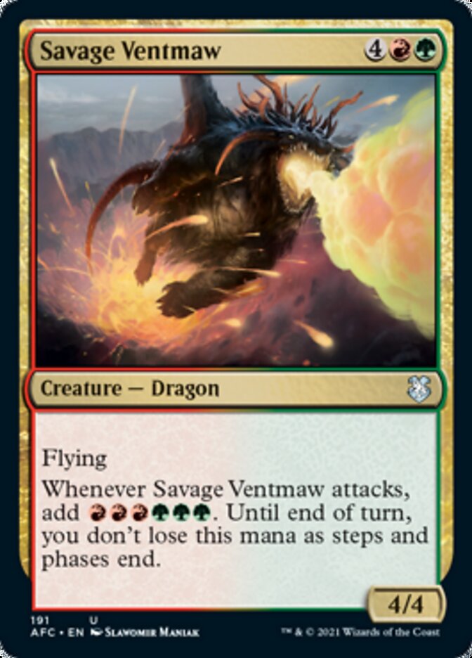 Savage Ventmaw [Dungeons & Dragons: Adventures in the Forgotten Realms Commander] | Gamers Paradise