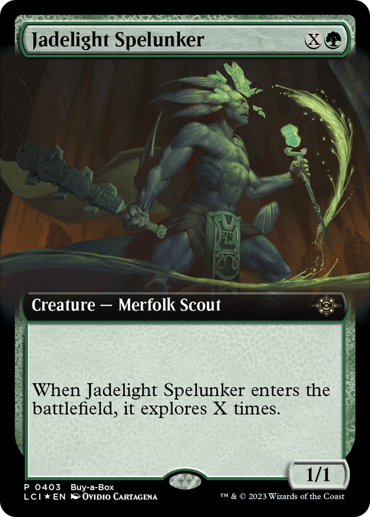 Jadelight Spelunker (Extended Art) (Buy-A-Box) [The Lost Caverns of Ixalan Promos] | Gamers Paradise
