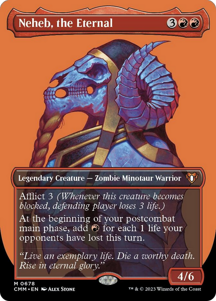 Neheb, the Eternal (Borderless Profile) [Commander Masters] | Gamers Paradise