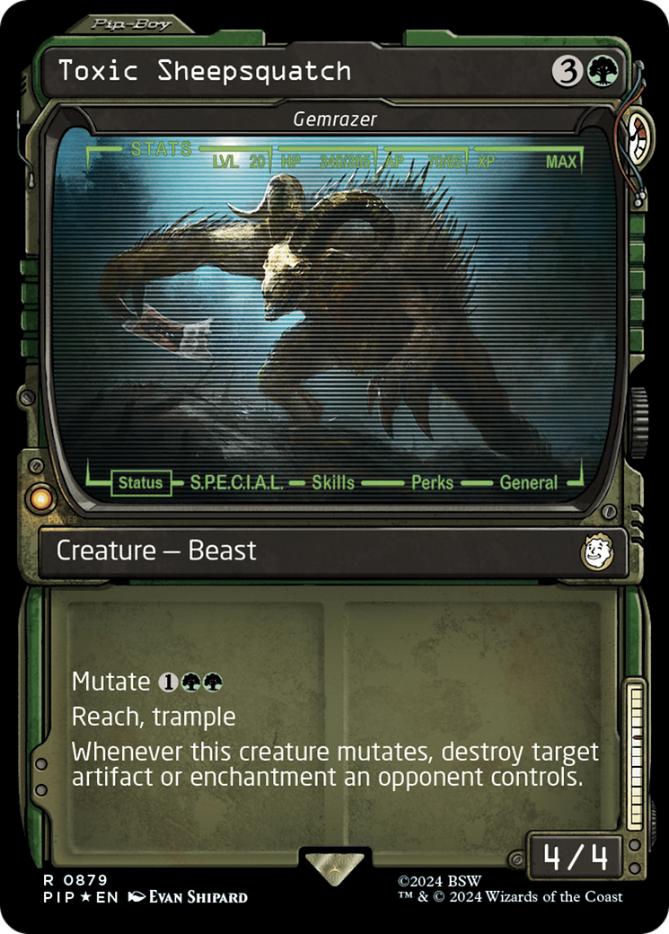 Toxic Sheepsquatch - Gemrazer (Showcase) (Surge Foil) [Fallout] | Gamers Paradise