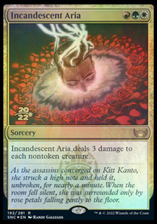 Incandescent Aria [Streets of New Capenna Prerelease Promos] | Gamers Paradise