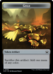 Thopter // Gold Double-Sided Token [March of the Machine Commander Tokens] | Gamers Paradise