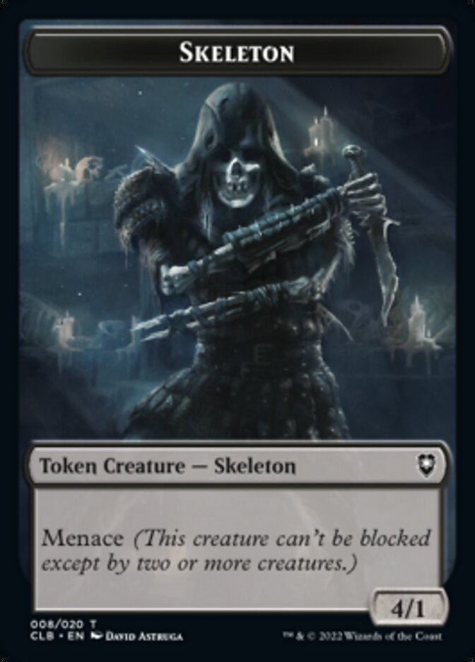 Skeleton Token [Commander Legends: Battle for Baldur's Gate Tokens] | Gamers Paradise