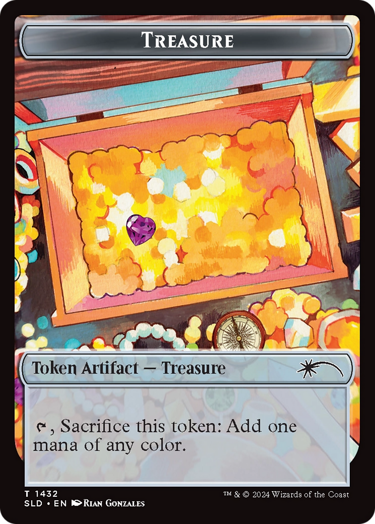 Treasure Token (1432) (Rainbow Foil) [Secret Lair Drop Series] | Gamers Paradise