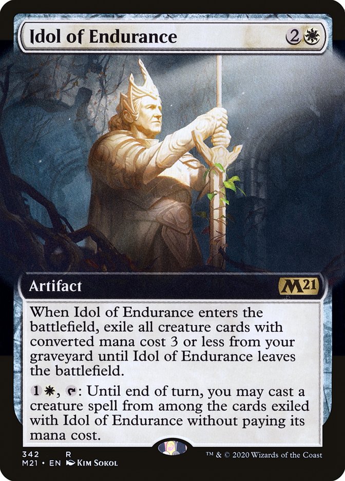 Idol of Endurance (Extended Art) [Core Set 2021] | Gamers Paradise