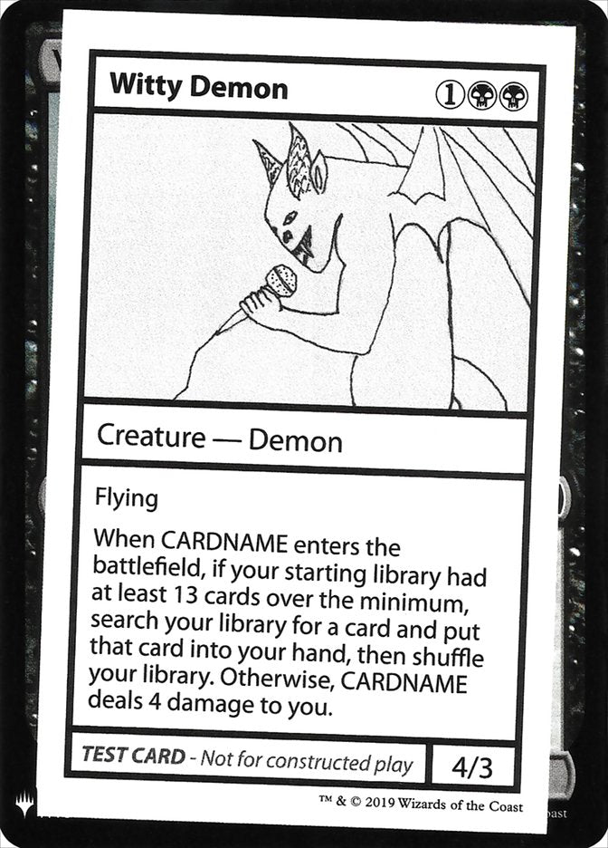 Witty Demon [Mystery Booster Playtest Cards] | Gamers Paradise