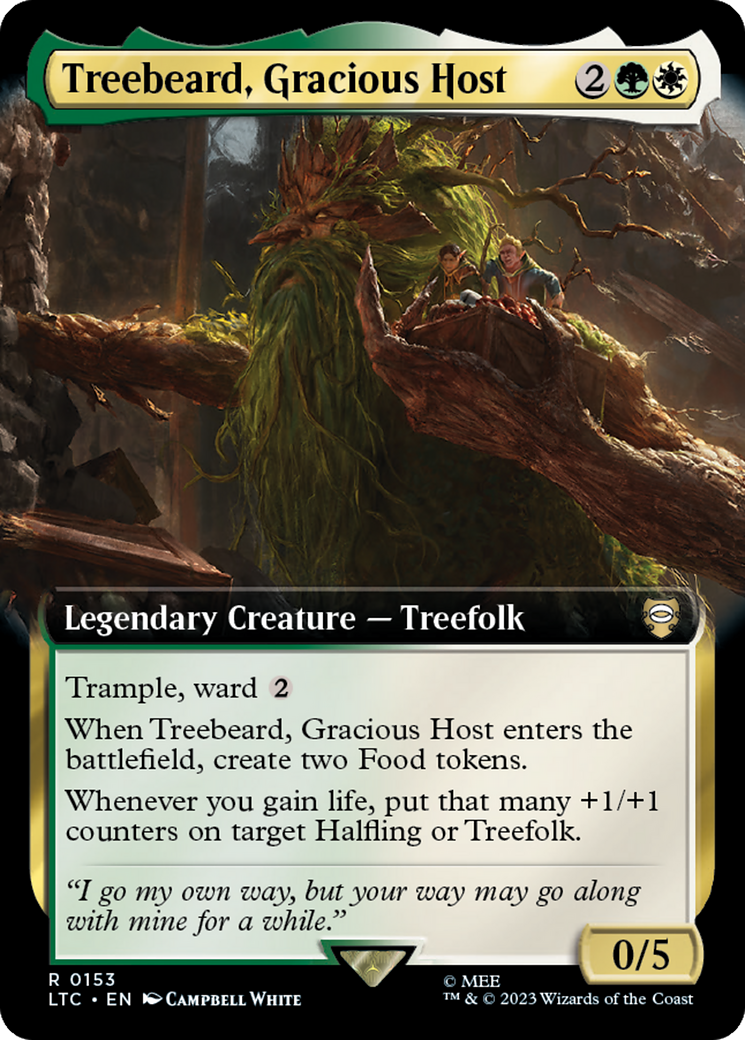 Treebeard, Gracious Host (Extended Art) [The Lord of the Rings: Tales of Middle-Earth Commander] | Gamers Paradise