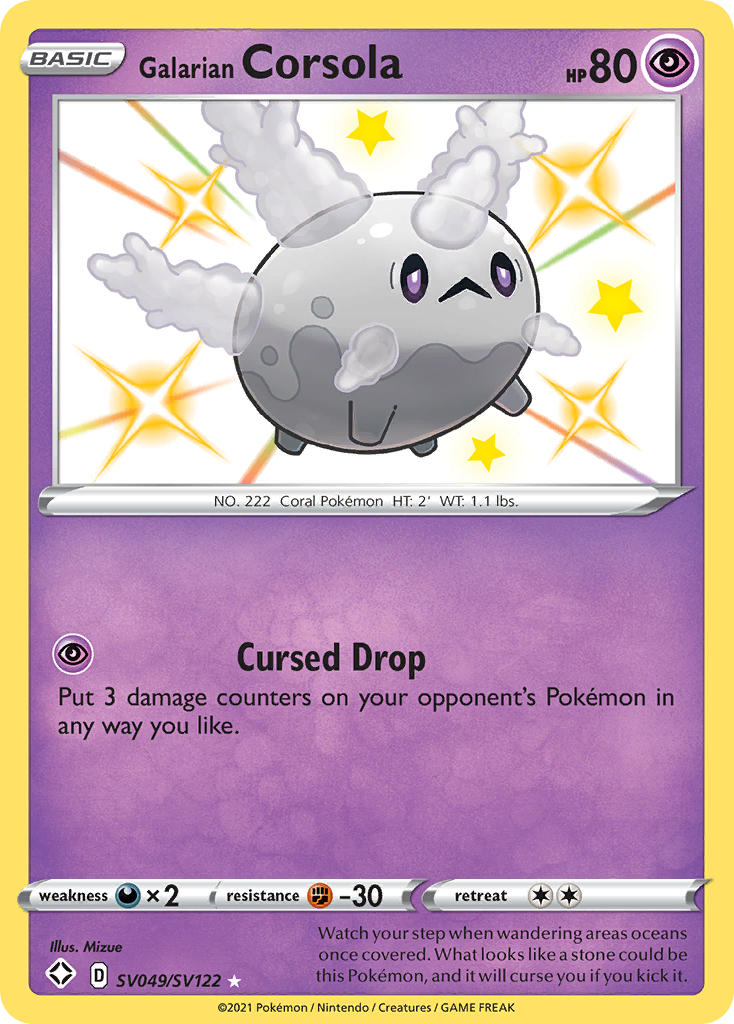 Galarian Corsola (SV049/SV122) [Sword & Shield: Shining Fates] | Gamers Paradise
