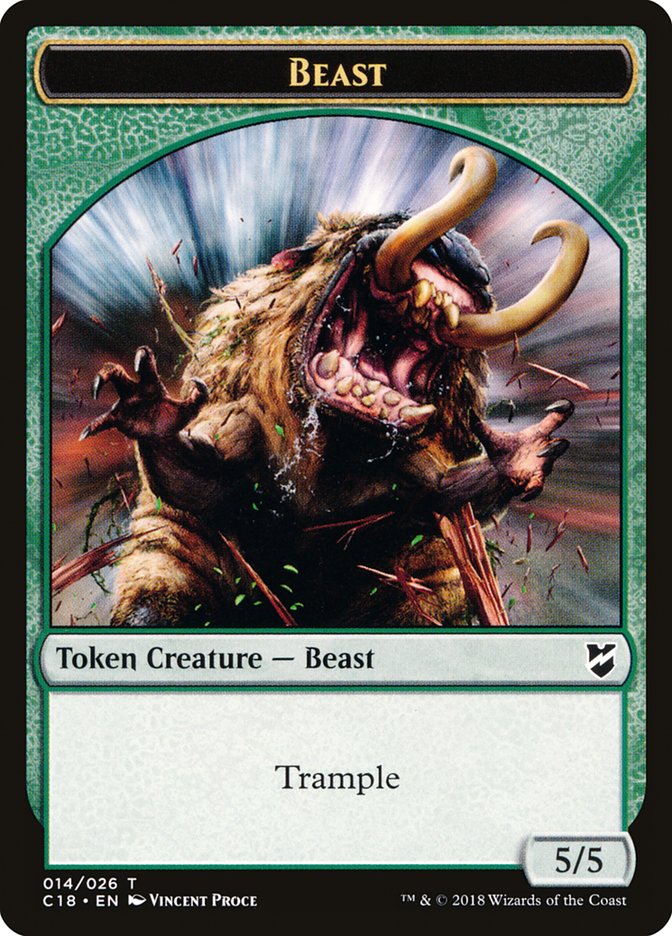 Beast Token (014/026) [Commander 2018 Tokens] | Gamers Paradise