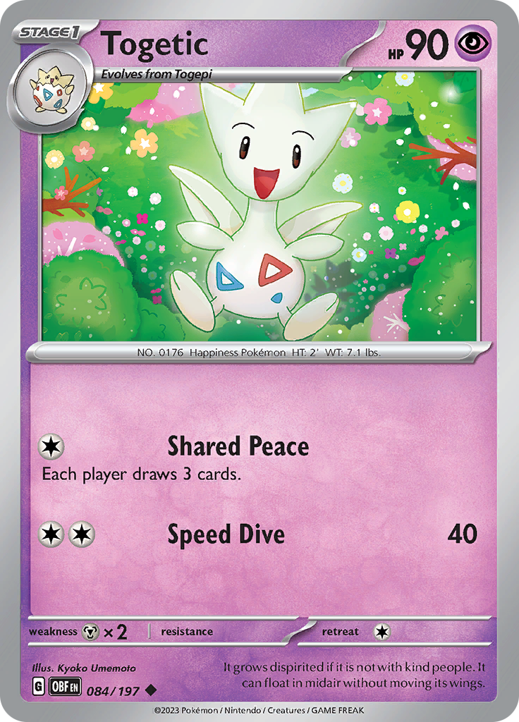 Togetic (084/197) [Scarlet & Violet: Obsidian Flames] | Gamers Paradise