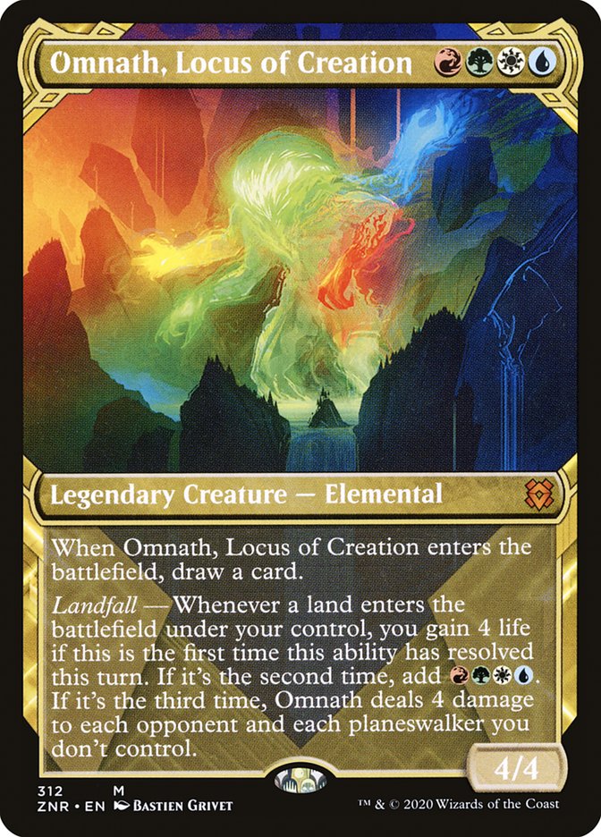 Omnath, Locus of Creation (Showcase) [Zendikar Rising] | Gamers Paradise