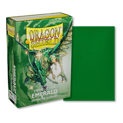 Dragon Shield: Japanese Size 60ct Sleeves - Emerald (Matte) | Gamers Paradise