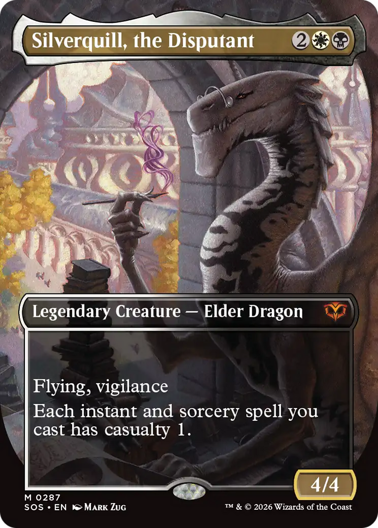 Silverquill, the Disputant (Borderless) [Secrets of Strixhaven] | Gamers Paradise