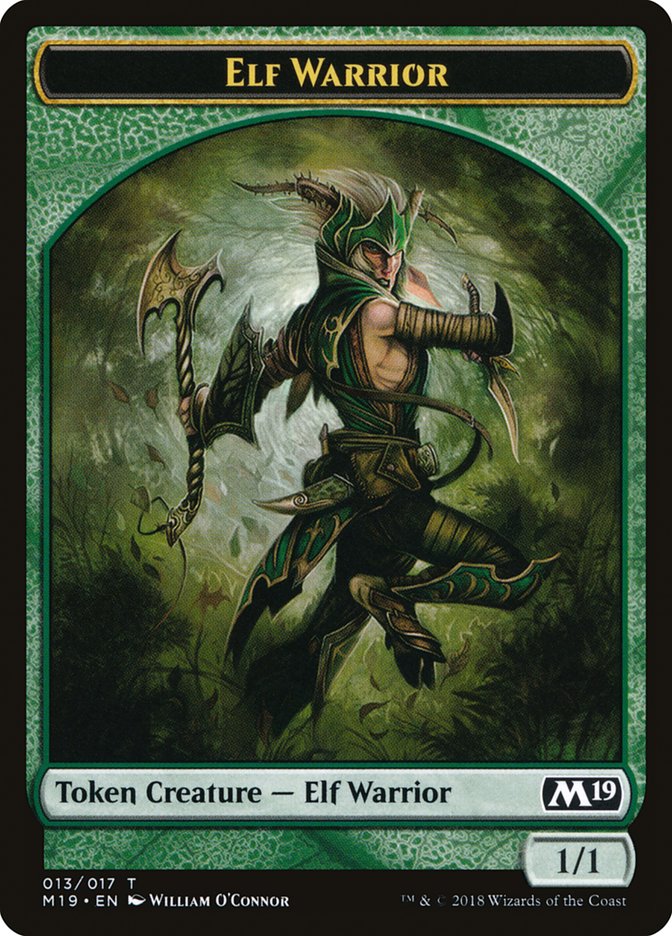 Elf Warrior Token [Core Set 2019 Tokens] | Gamers Paradise
