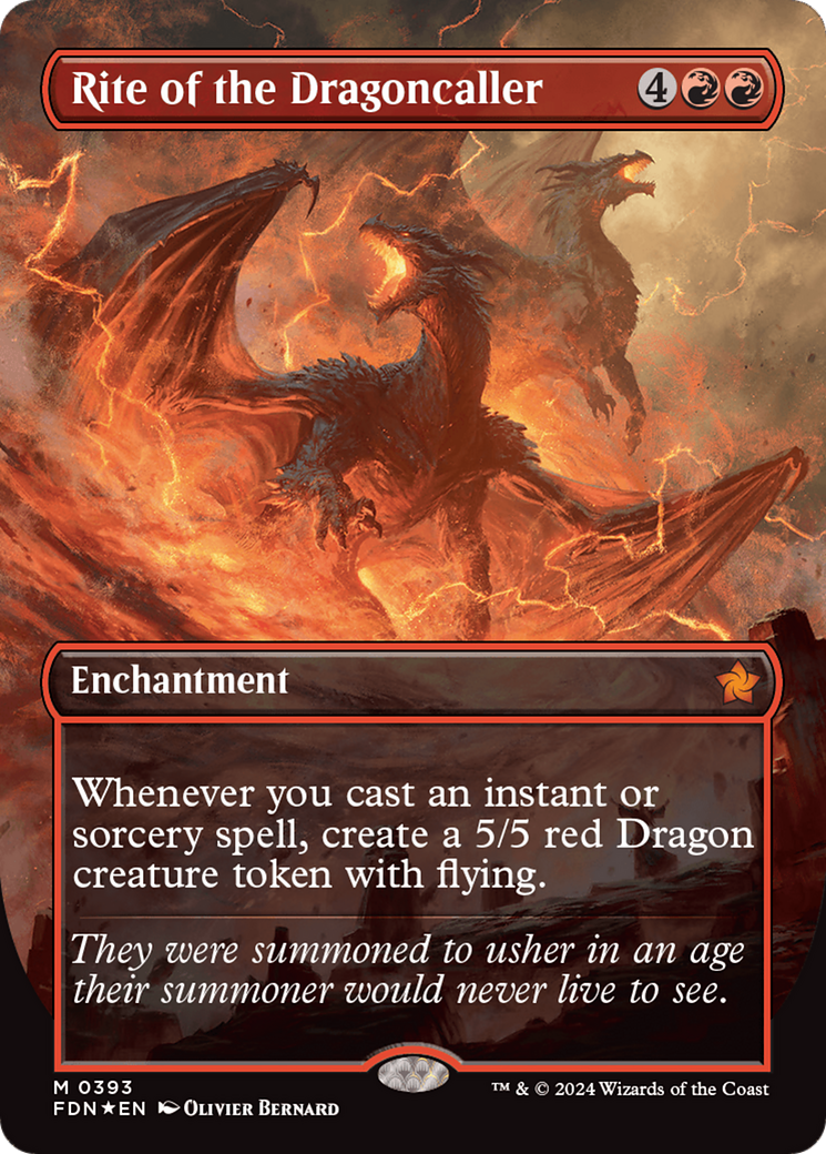 Rite of the Dragoncaller (Mana Foil) [Foundations] | Gamers Paradise