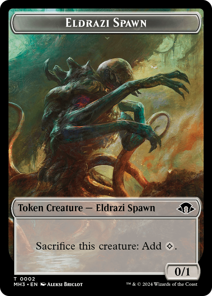 Eldrazi Scion // Eldrazi Spawn Double-Sided Token [Modern Horizons 3 Commander Tokens] | Gamers Paradise