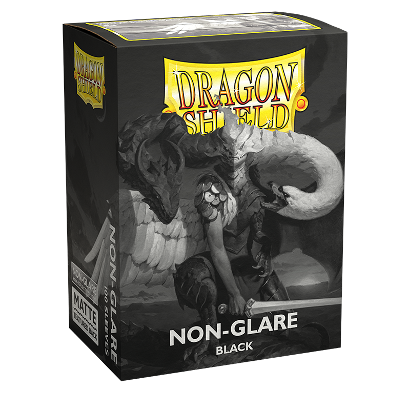 Dragon Shield: Standard 100ct Sleeves - Black (Non-Glare Matte) | Gamers Paradise
