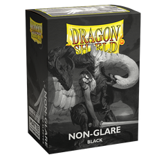 Dragon Shield: Standard 100ct Sleeves - Black (Non-Glare Matte) | Gamers Paradise