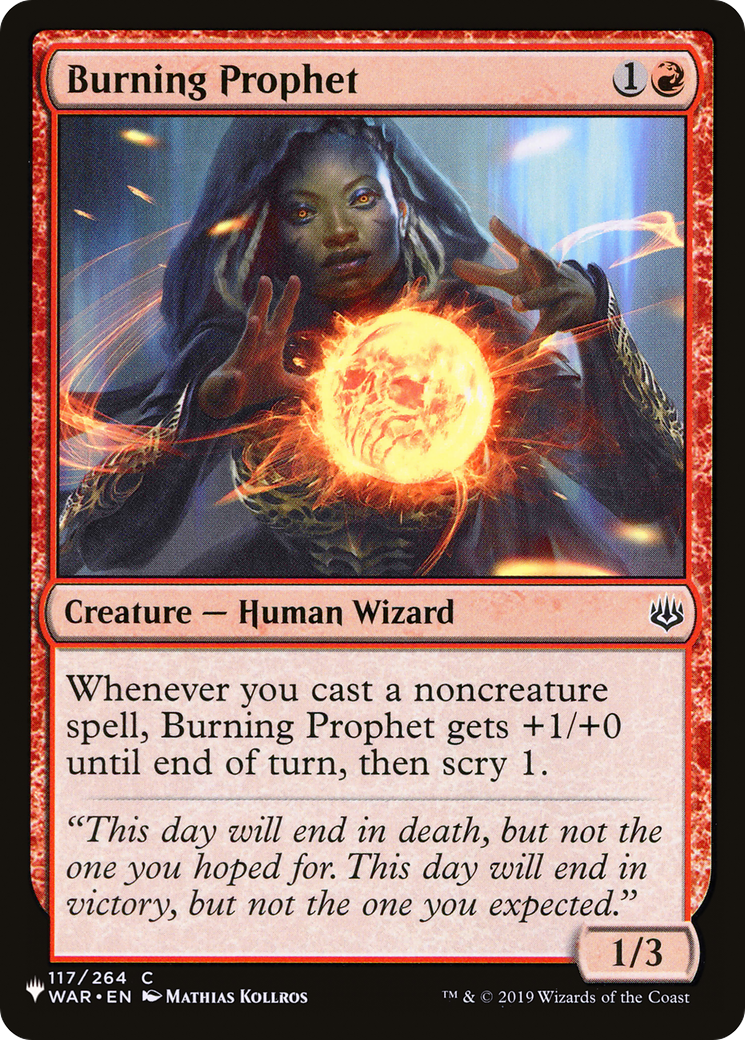 Burning Prophet [The List Reprints] | Gamers Paradise