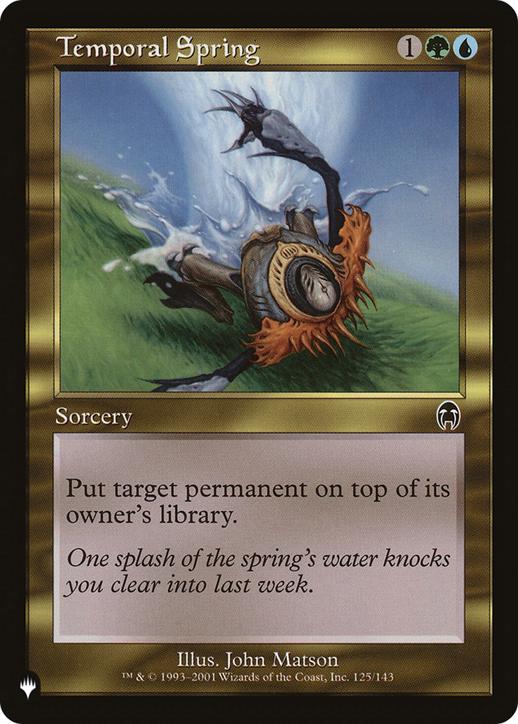 Temporal Spring [The List Reprints] | Gamers Paradise