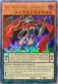 Go! - D/D/D Divine Zero King Rage [YA07-EN001] Ultra Rare | Gamers Paradise