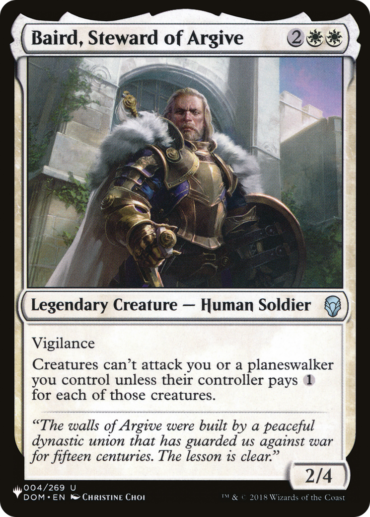 Baird, Steward of Argive [The List] | Gamers Paradise