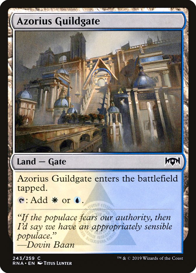 Azorius Guildgate (243/259) [Ravnica Allegiance] | Gamers Paradise