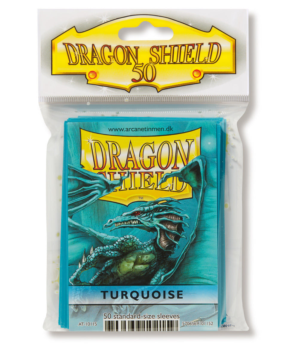 Dragon Shield: Standard 50ct Sleeves - Turquoise (Classic) | Gamers Paradise