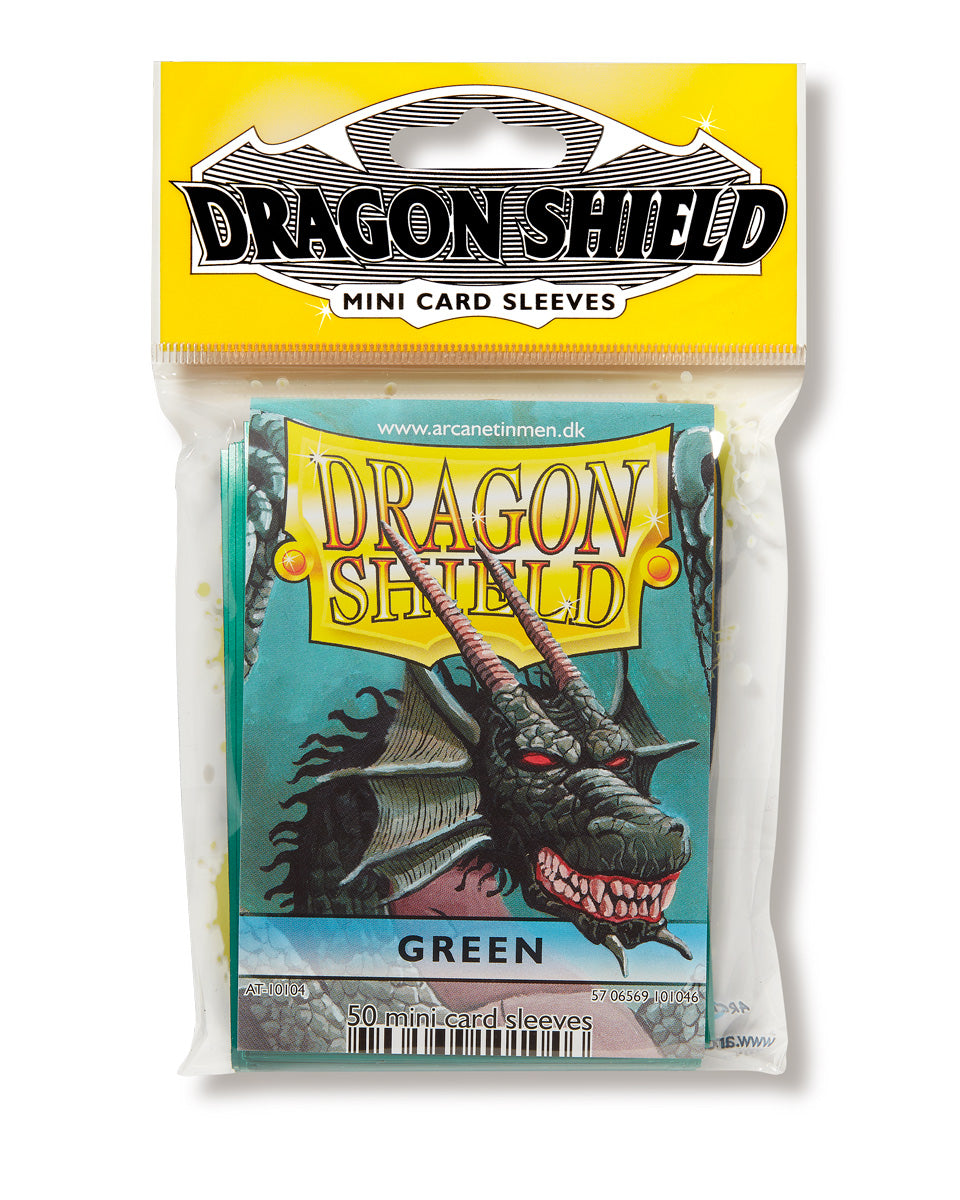 Dragon Shield: Japanese Size 50ct Sleeves - Green (Classic) | Gamers Paradise