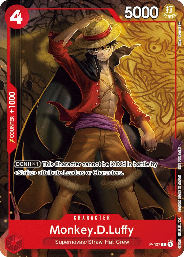 Monkey.D.Luffy (P-007) (Tournament Pack Vol. 1) [One Piece Promotion Cards] | Gamers Paradise