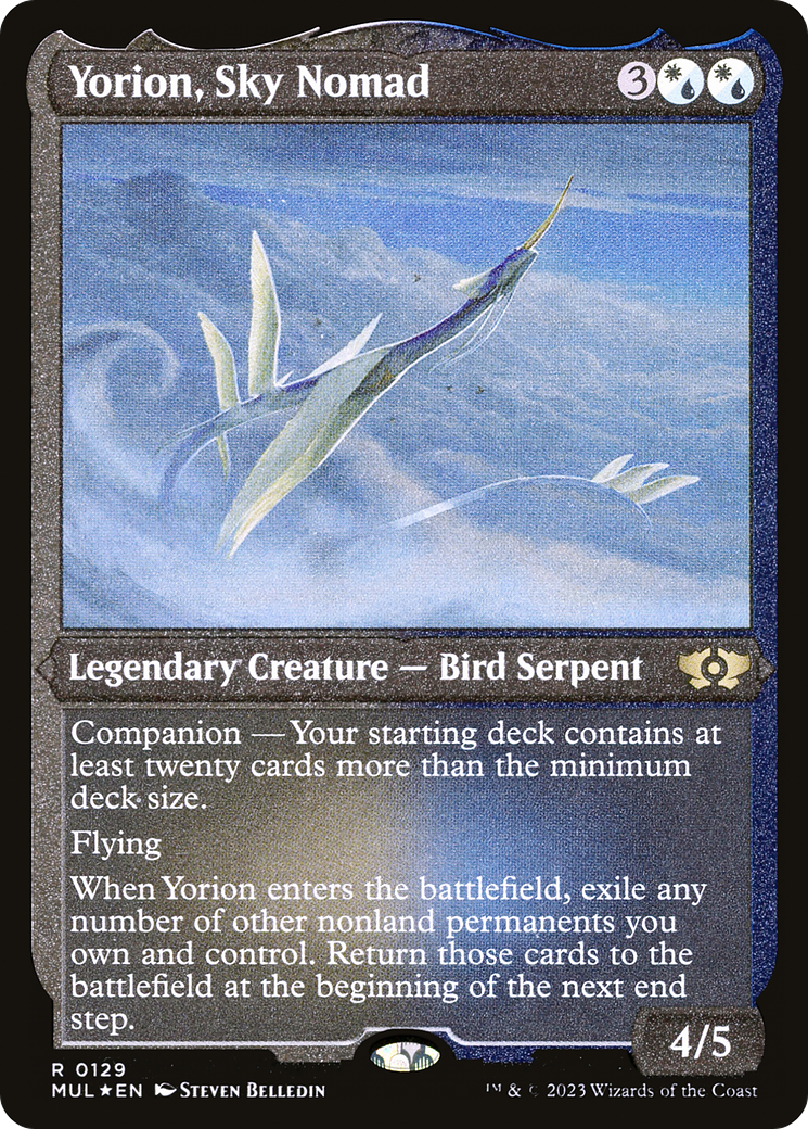 Yorion, Sky Nomad (Foil Etched) [Multiverse Legends] | Gamers Paradise