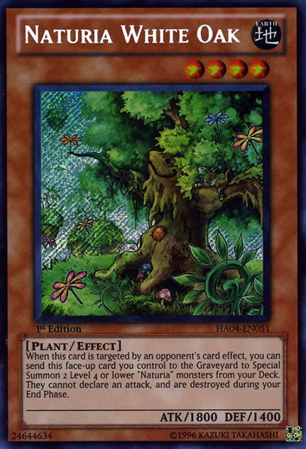 Naturia White Oak [HA04-EN051] Secret Rare | Gamers Paradise