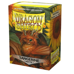 Dragon Shield: Standard 100ct Sleeves - Tangerine (Matte) | Gamers Paradise