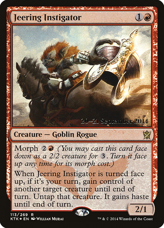 Jeering Instigator [Khans of Tarkir Prerelease Promos] | Gamers Paradise
