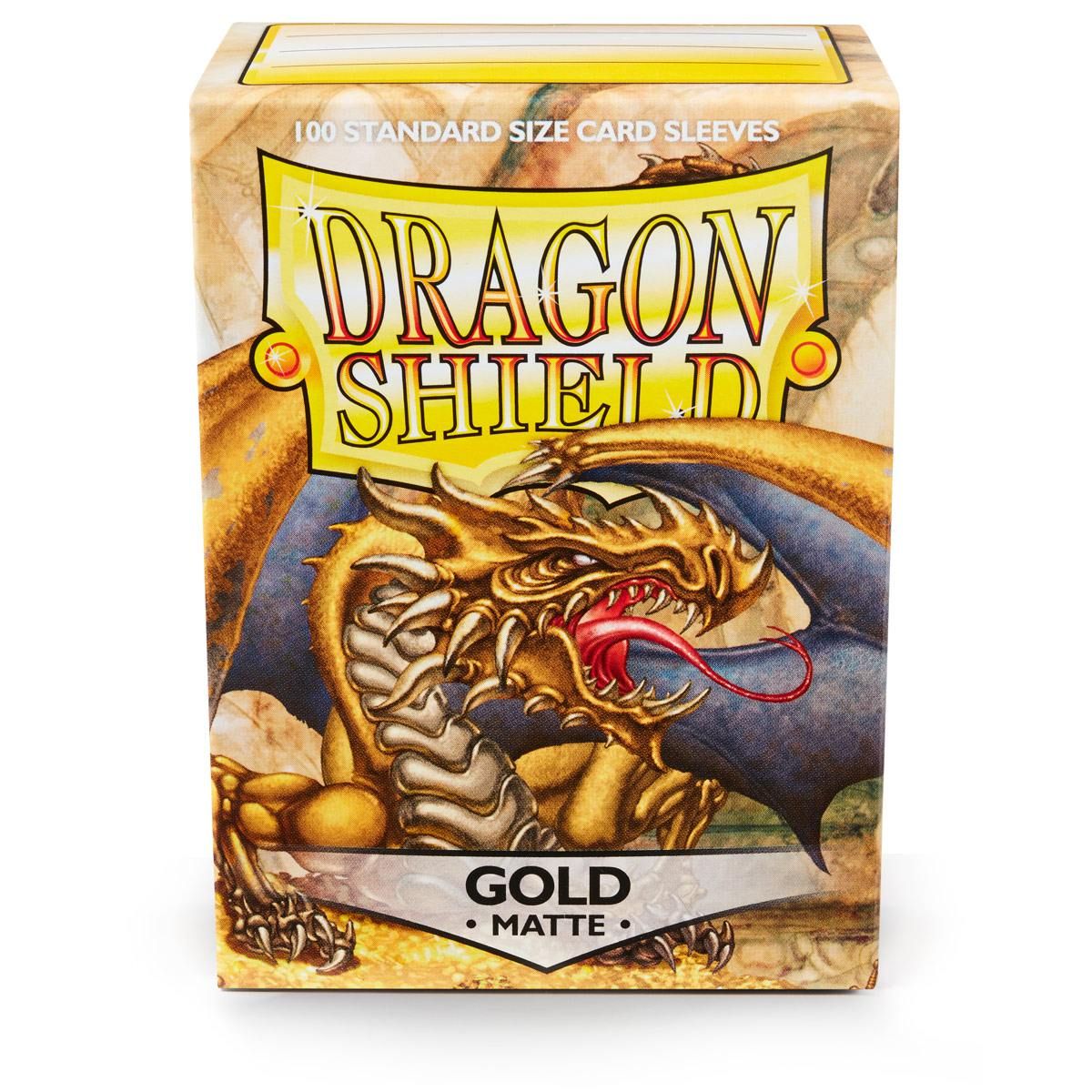 Dragon Shield: Standard 100ct Sleeves - Gold (Matte) | Gamers Paradise