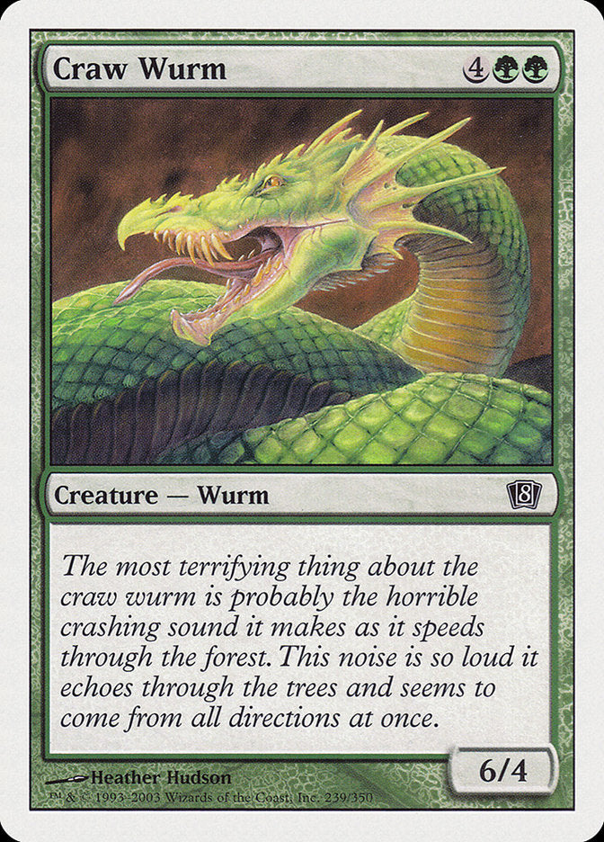Craw Wurm [Eighth Edition] | Gamers Paradise