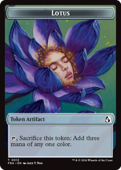 Dragon // Lotus Double-Sided Token [Reality Fracture Tokens] | Gamers Paradise